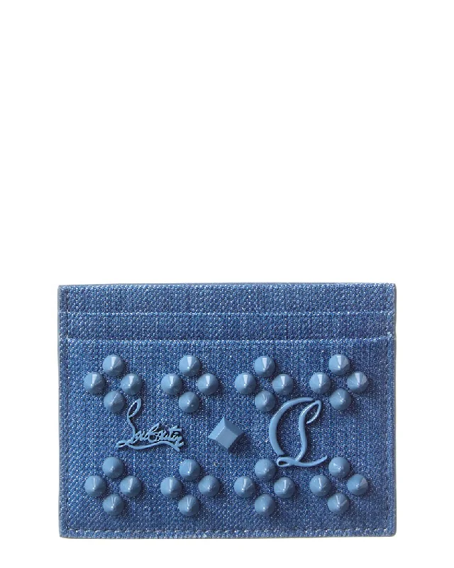 Women's Active Clothing Christian Louboutin Kios Denim Card Holder