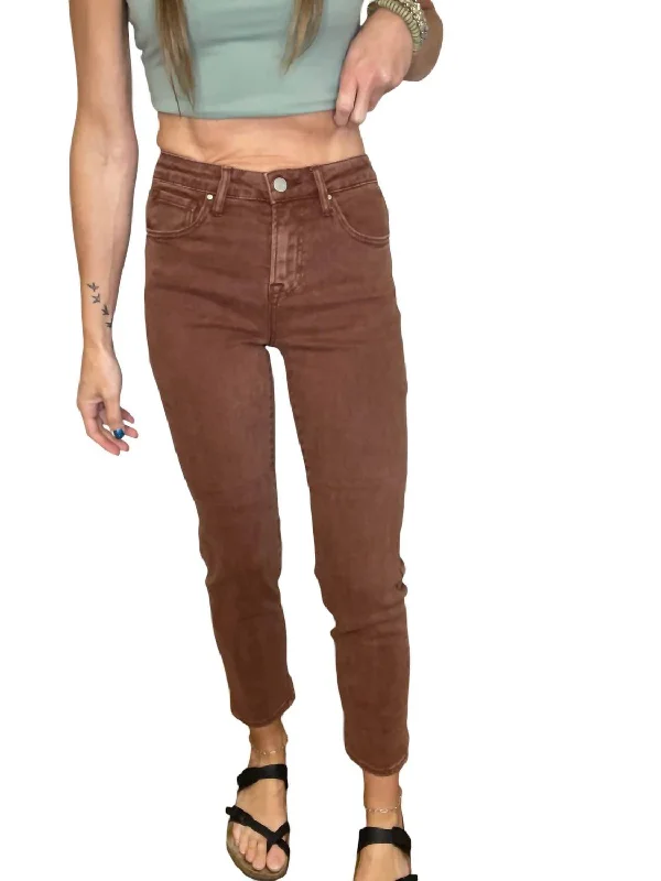 Women's Fashionable Attire For Work Trinity Denim In Espresso