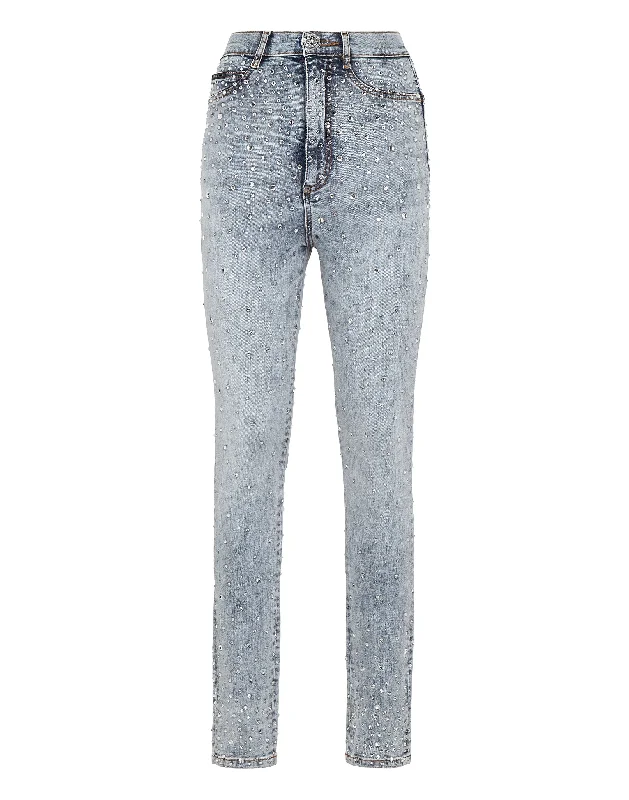 Women's Wardrobe Apparel Denim Super High Waist Jegging Crystal Rain