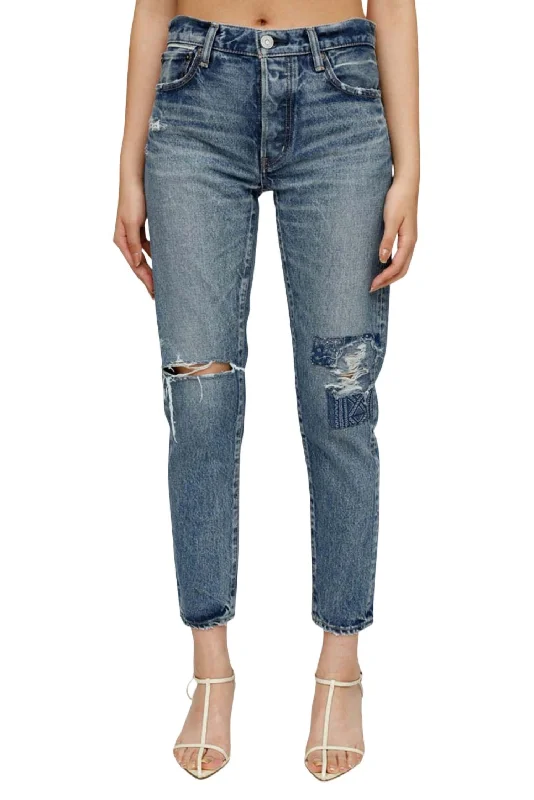 Affordable Women's Clothing Sale Online Mv Monroe Tapered Mid Jean In Blue