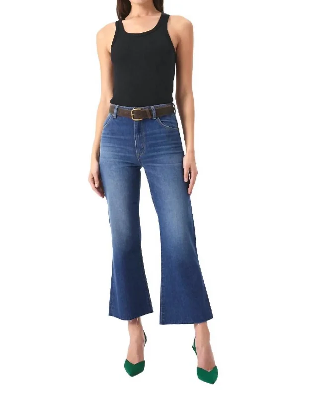 Women's High-Fashion Garments Eastcoast Flare Ankle Jean In Vintage Blue