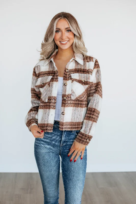 Timeless Women's Clothes Johnette Plaid Shacket