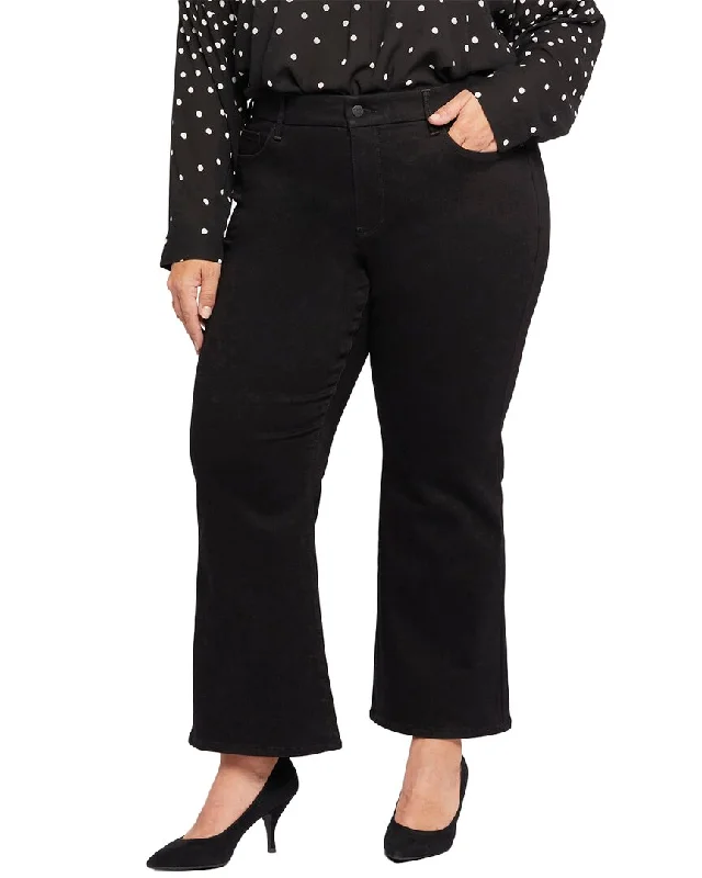 Women's Comfortable Lounge Outfit NYDJ Waist match Black Rinse Relaxed Jean
