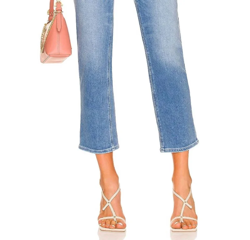 Women's Clothing Sale Online Stella Crop Jean In Sea Water Distressed
