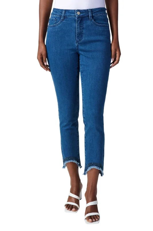 Affordable Fashion Clothing For Women Skinny Ankle-Length Jeans In Denim Medium Blue