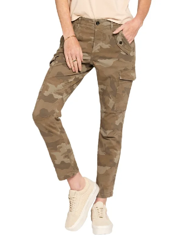 Women's Clothes And Apparel Current/Elliott The Bayonette Sage Camo Cargo Jean