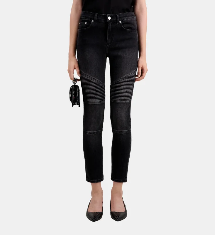 Women's Luxury Garments Slim Biker Jeans