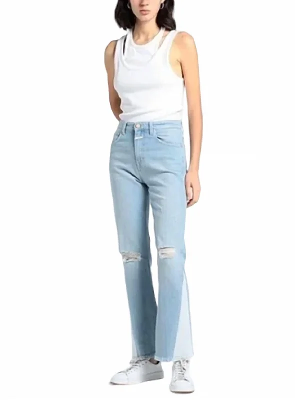 Trendy Women's Outfits for Casual Wear Baylin Flare Jean In Two-Tone