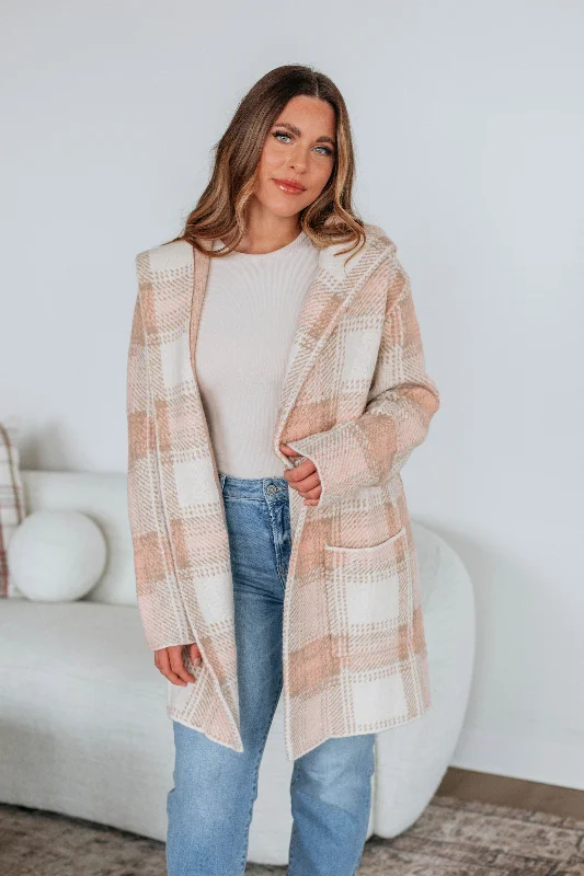 Stylish Clothes For Women Emerson Plaid Coatigan