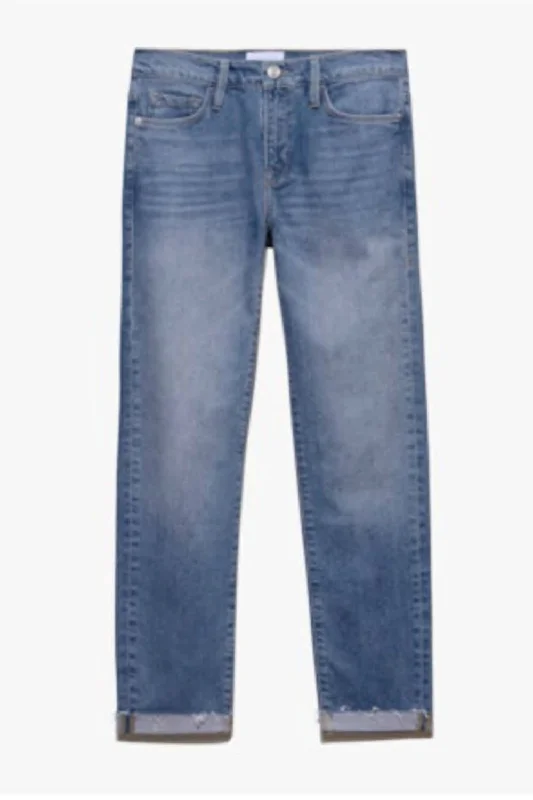 Clothing Online Le Garcon Rolled Raw After Jeans In Blue