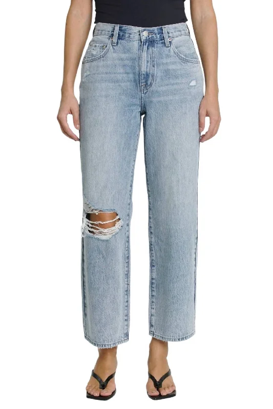 Women's Outerwear Apparel Bobbie Straight Wide Leg Jean In Skyview