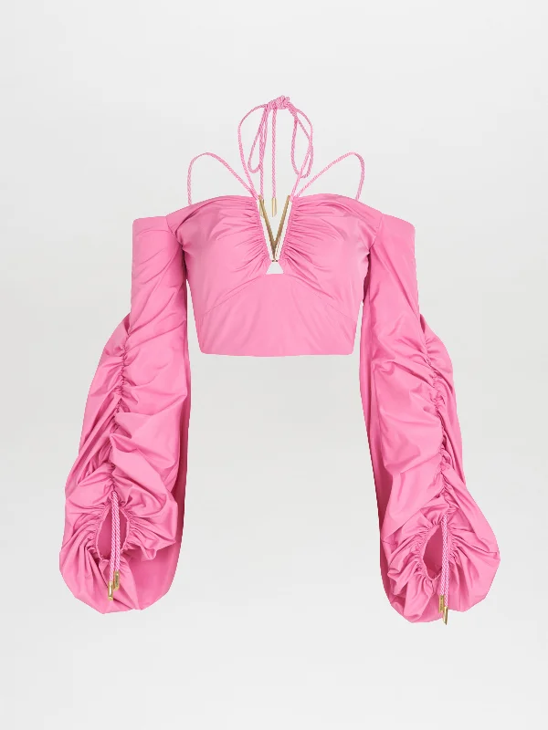 Women's Outerwear Attire Benazir Top Pink