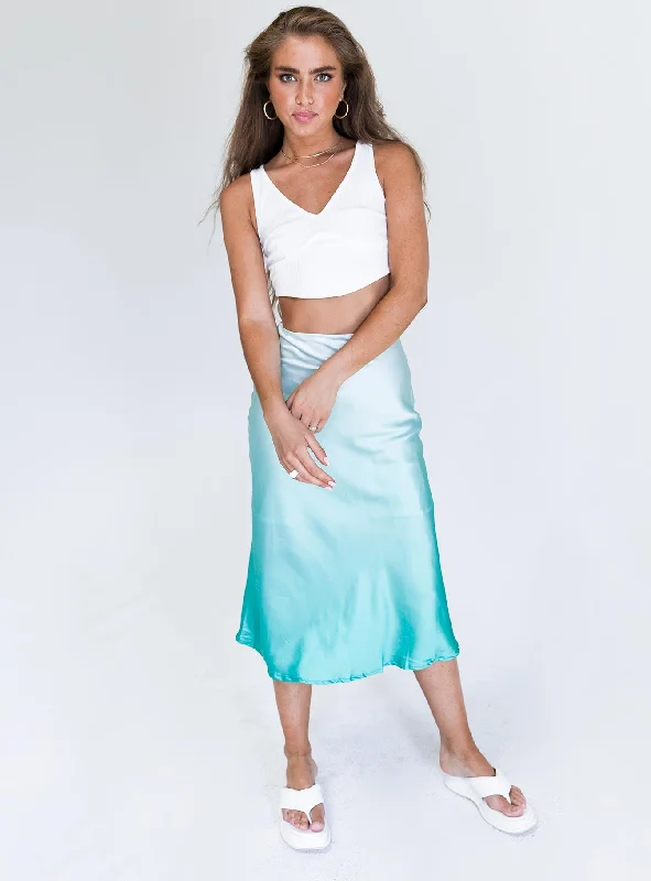 Women's Clothing for Every Season and Trend Seabreeze Midi Skirt Green