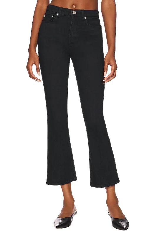 Women's Elegant Formal Outfit Erin High Rise Flare Jeans In Black