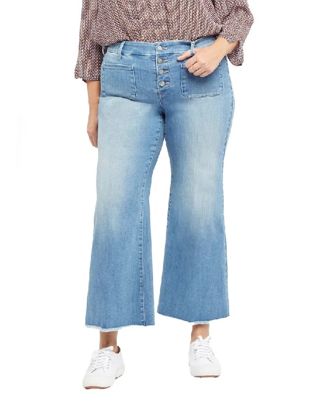 Women's Evening Wear Outfit NYDJ Patchie Clean Brookes Wide Leg Jean
