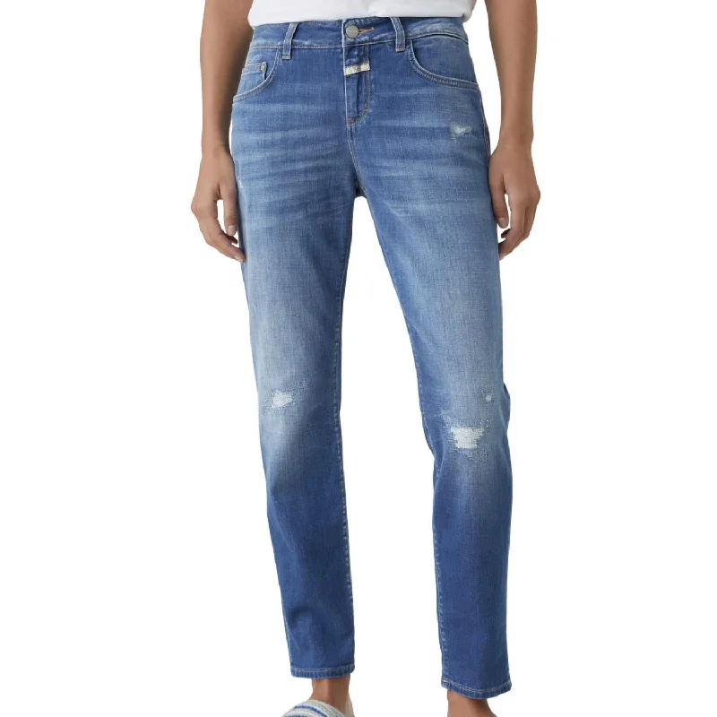 Women's Urban Clothing Baker Slim Jean In Mid Blue