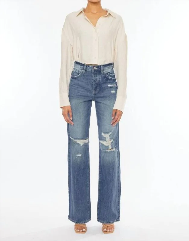 Chic Clothes For Women Gabbie Super High Rise Wide Leg Flare Jeans In Light Wash