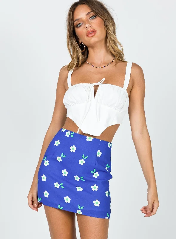 Women's Outdoor Attire Selby Mini Skirt Blue Floral