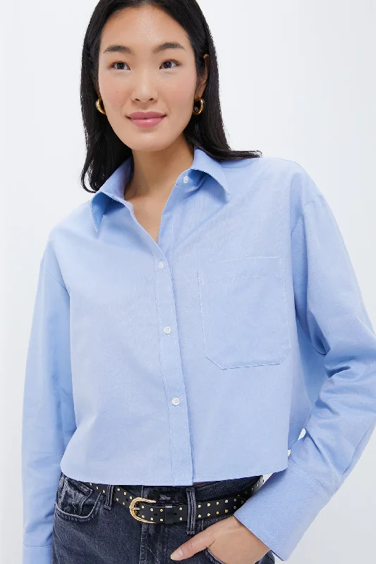 Women's Clothing For Outdoor Activities Blue Oxford Little Big Joe Shirt