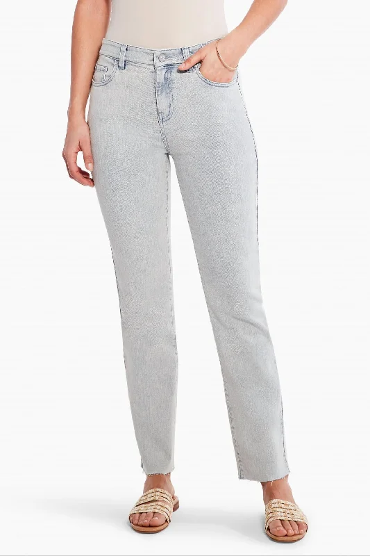 Online Clothing Stores Mid Rise Straight Ankle Jean In Salt