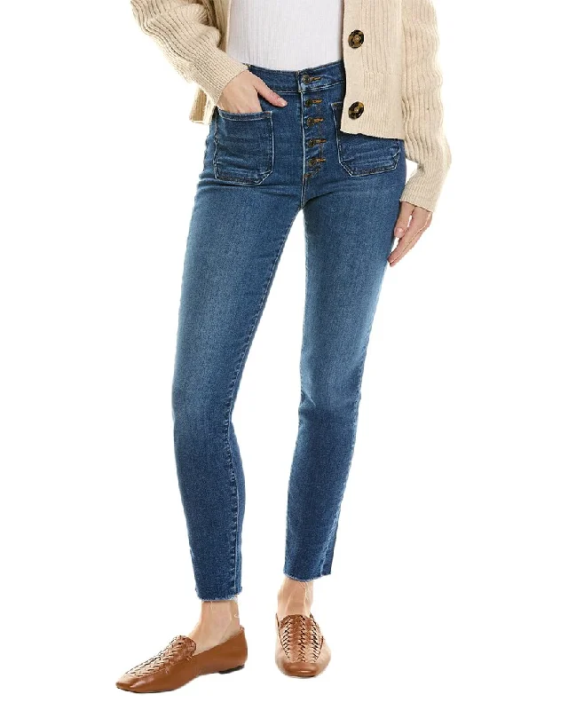 Contemporary Women's Clothing Black Orchid Ava Patch Pocket Skinny No Goodbyes Jean