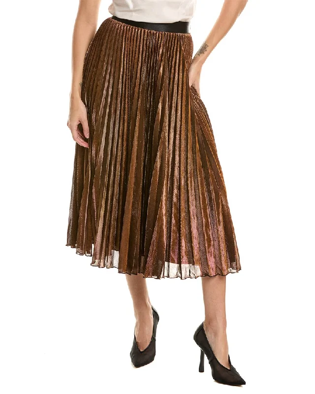 Women's Casual Attire Reiss Alessi Metallic Pleated Skirt