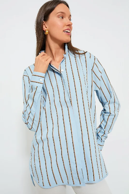 Women's Holiday Clothing Celeste and Camel Robert Stripes Top