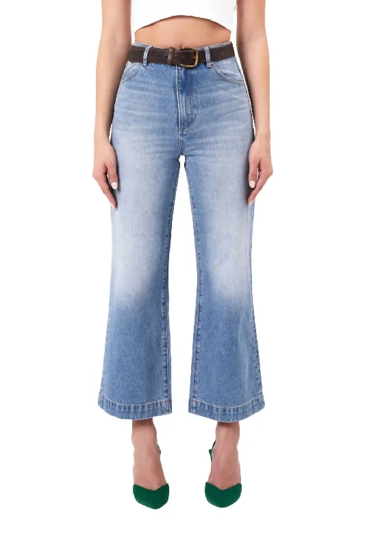 Comfortable Garments For Women Sailor Scoop Jean In Mid Vintage Blue