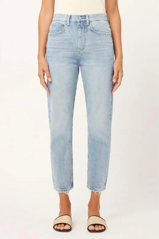 Affordable Women's Clothing Lela Slim Ultra High Rise Jeans In Light Seaglass