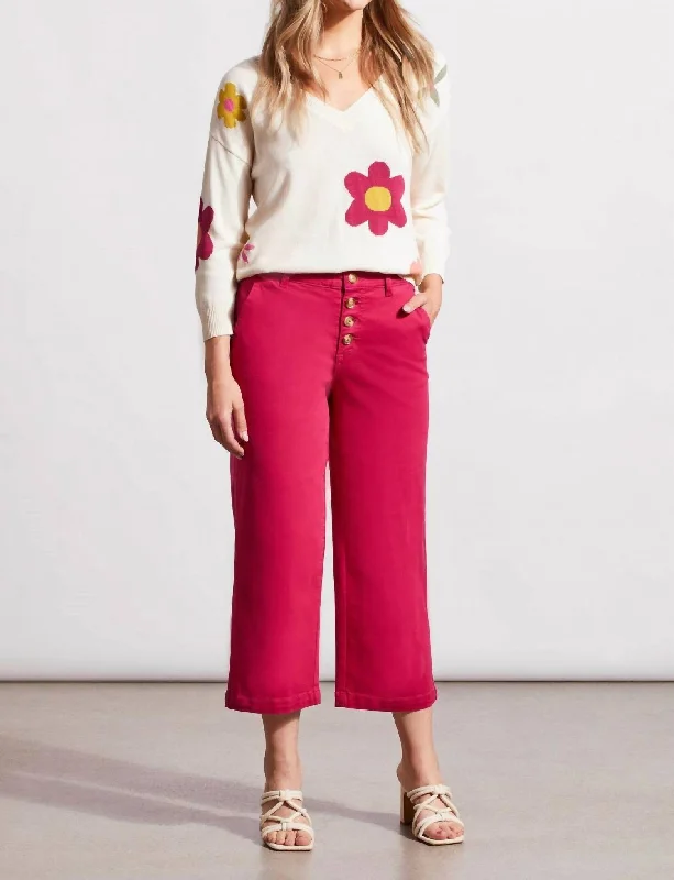 Exclusive Online Sale Audrey Button Fly Wide Leg Jean In Daiquiri