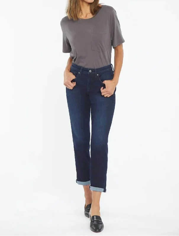 Women's Fashion Clothes Margot Girlfriend With Rolled Cuff Jean In Rapture