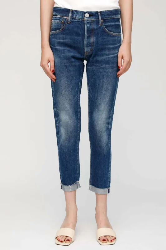 Women's Office Outfit Wilbur Tapered Mid-Rise Jean In Blue