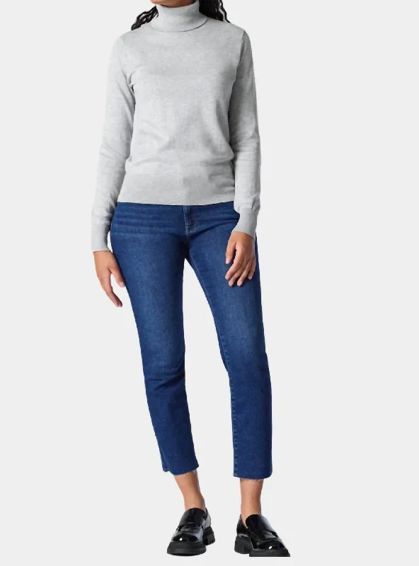 Online Boutique Clothing Viola Straight Leg Jean In Dark Brushed La Blue