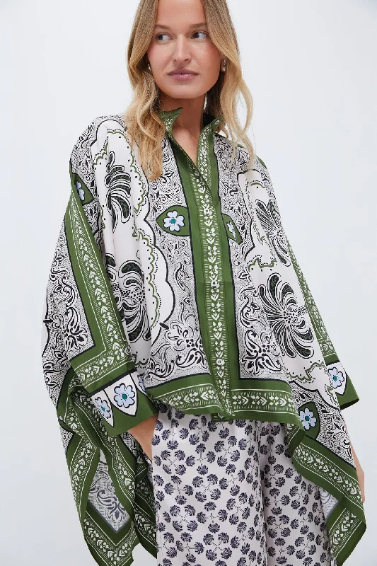 Women's Resort Garments Mirage Placee Foulard Shirt