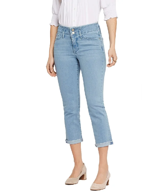 Women's Travel Outfit Set NYDJ Chloe Kingston Capri Jean