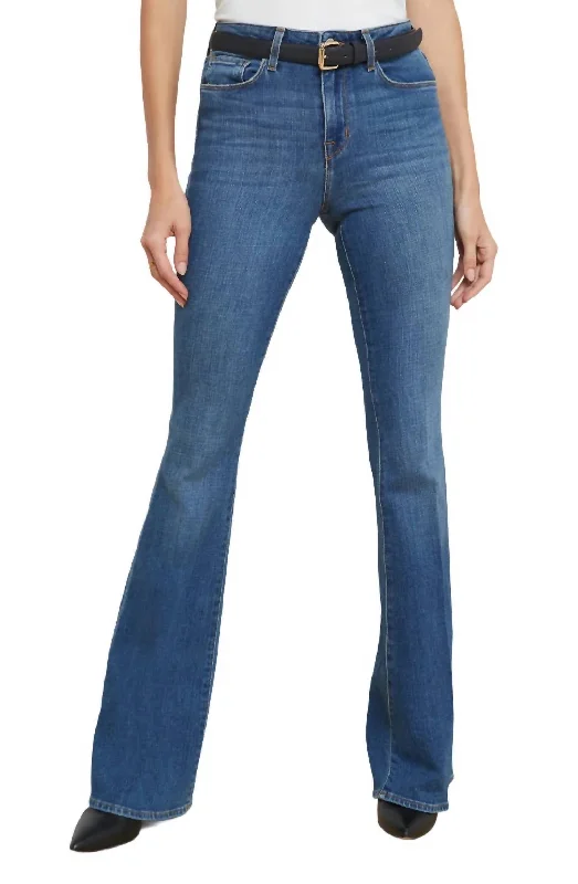 Women's Workout Clothing Bell High Rise Flare Jeans In Authentique