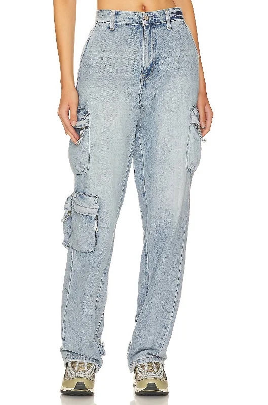 High-Quality Women's Fashion Dresses Bobbie Mid Rise Loose Straight Jean In Varsity