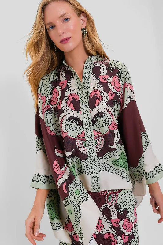 Affordable Women's Clothing Portal Placee Foulard Shirt