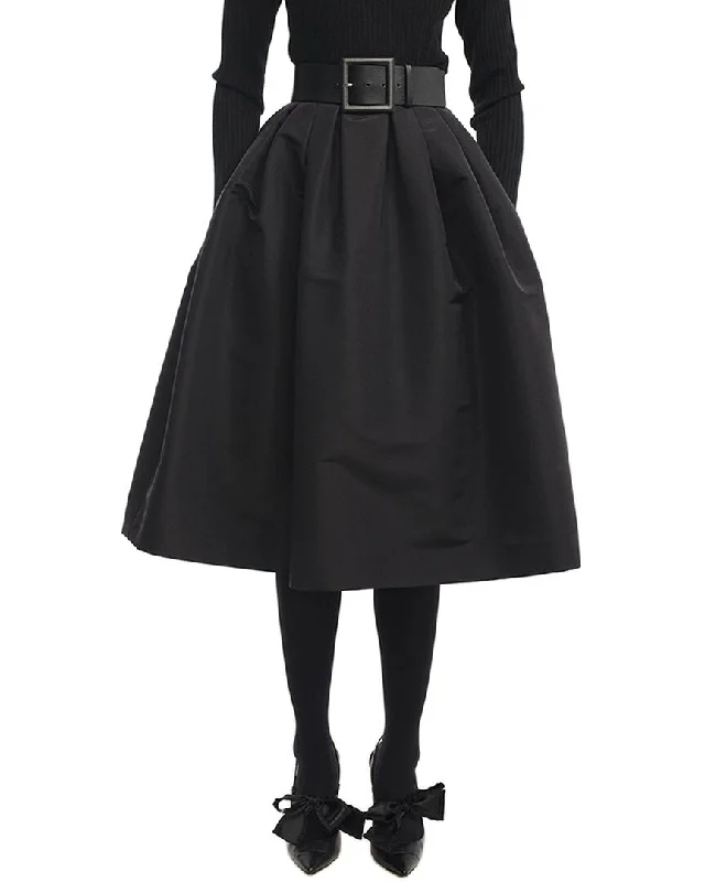 Women's Formal Event Outfit Carolina Herrera Full Silk Midi Skirt