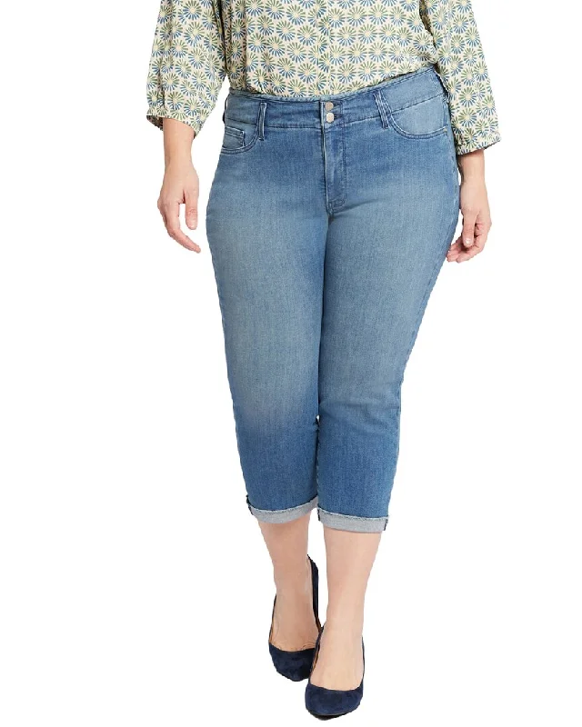 Women's Relaxed Outfit NYDJ Chloe Stargazer Capri Jean