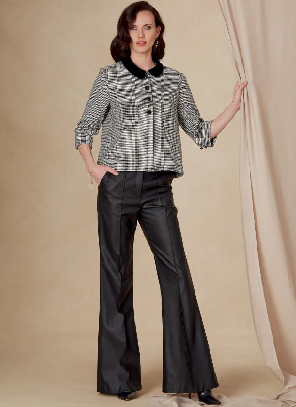 Elegant Women's Evening Garments Vogue Jacket and Trousers V1831