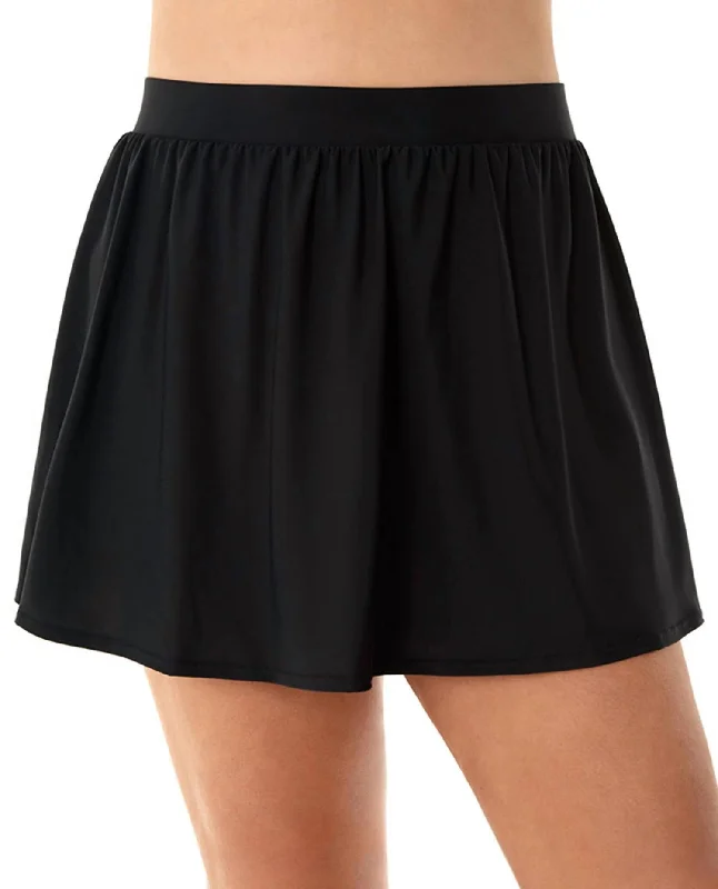 Timeless Women's Clothing Plus Size Swim Skirt In Black