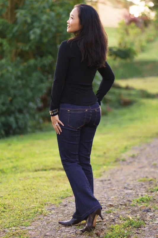 Plus Size Women's Fashion and Clothing Itch to Stitch Mountain View Pull-on Jeans