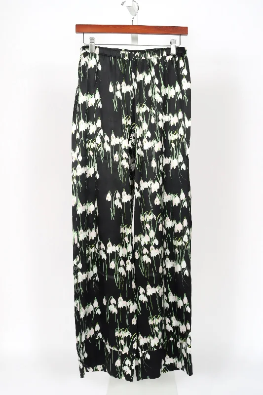 Online Boutiques Affordable Pyjama Louis Pants - Snowdrop - Black