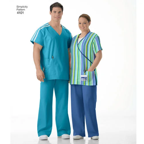 Sale On Clothing Simplicity Women's and Men's Scrubs S4101
