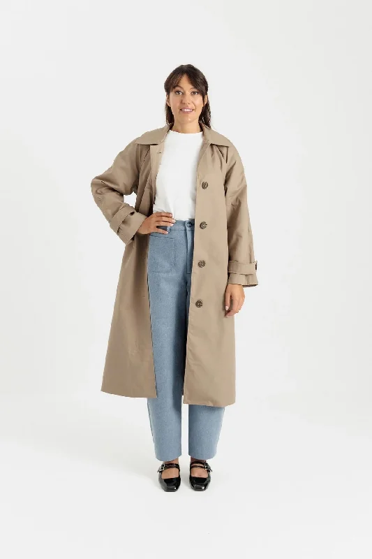 Online Boutiques Best Papercut Patterns Eliza Trench Coat