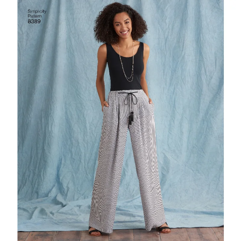 Women's Layered Outfit Simplicity Trousers and Shorts S8389