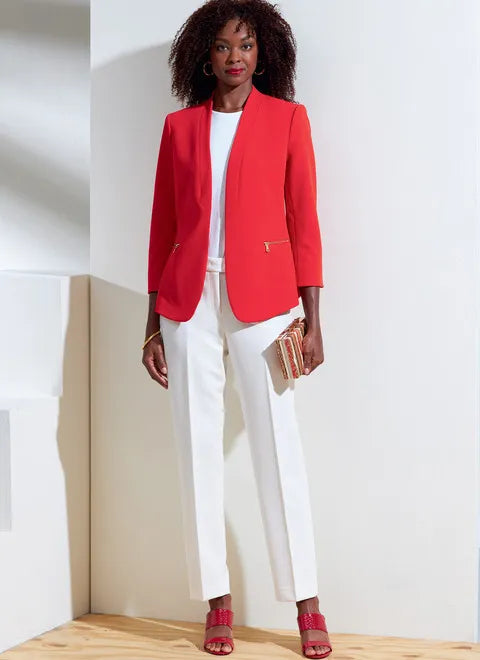 Women's Occasion Wear Apparel Vogue Jacket and Trousers V1867