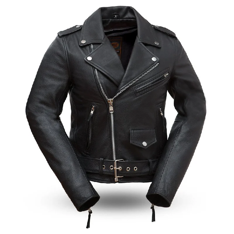 Women's Contemporary Clothing Rockstar - Women's Motorcycle Leather Jacket