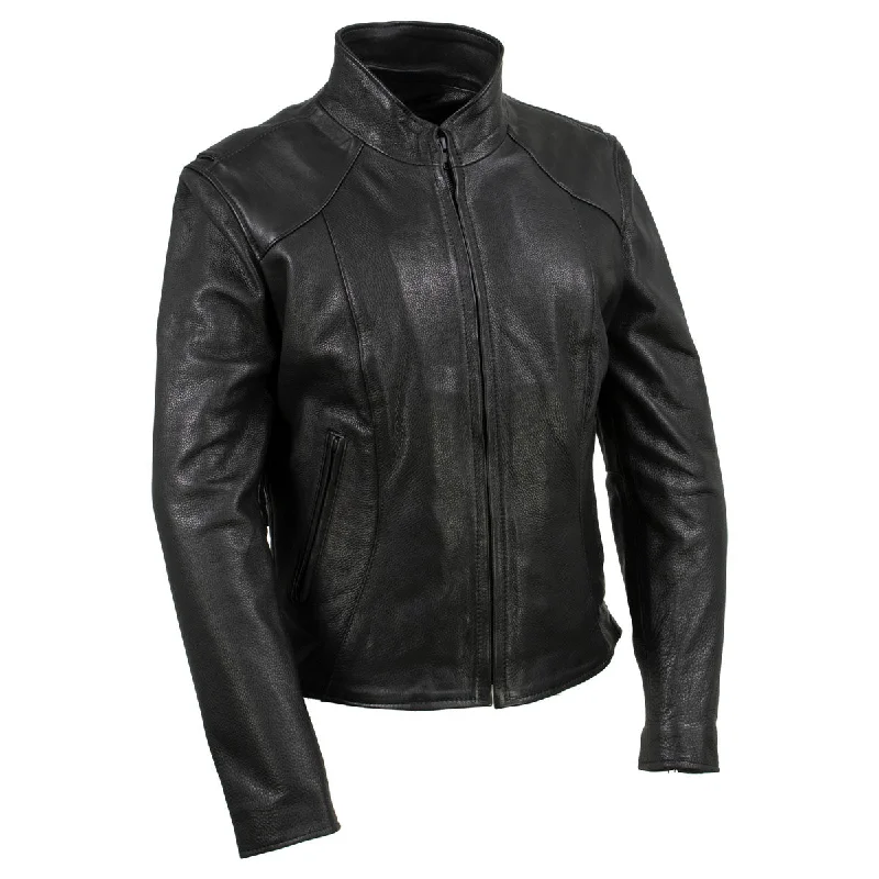 Women's Formal Clothes Milwaukee Leather USA MADE MLJKL5003 Women's Black 'Serene' Clean Cut Premium Motorcycle Leather Jacket Women's Formal Clothes Milwaukee Leather USA MADE MLJKL5003 Women's Black 'Serene' Clean Cut Premium Motorcycle Leather Jacket